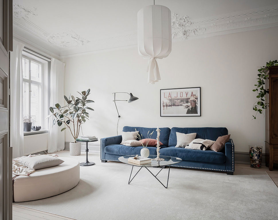 惊艳的斯堪的纳维亚公寓 | 经典与时尚的完美结合-1