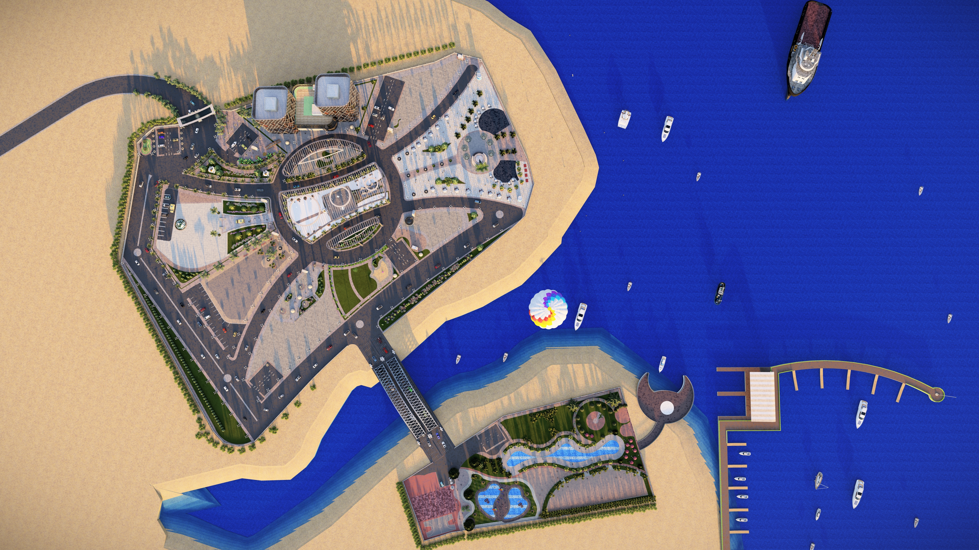 قريه سياحيه كامله علي مساحة 70 الف متر-31