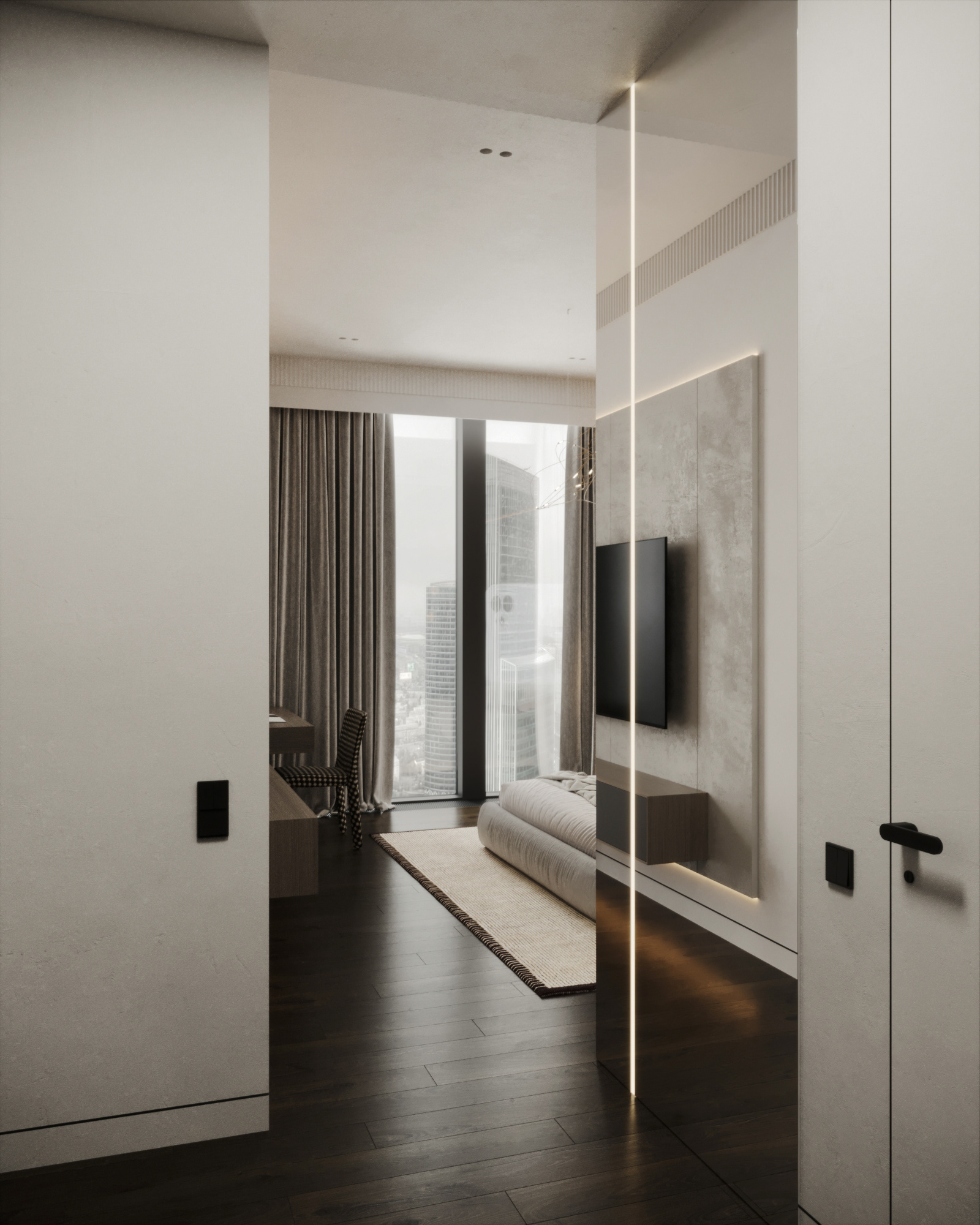 莫斯科当代公寓丨俄罗斯莫斯科丨Kanelur Design-15