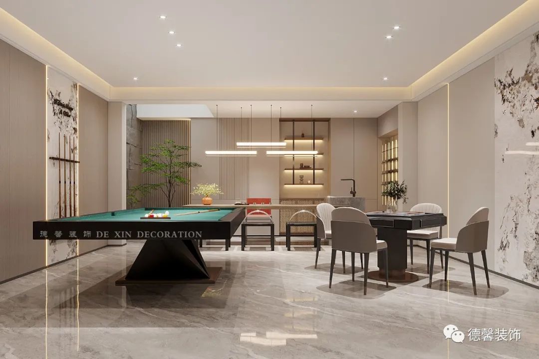 现代轻奢·两代人的温馨居所·峰湖御境别墅设计丨中国广州丨德馨装饰-31