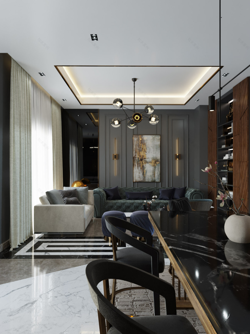 Modern Art Deco 接待处与入口休息室设计丨埃及开罗丨OInteriors Studio-10