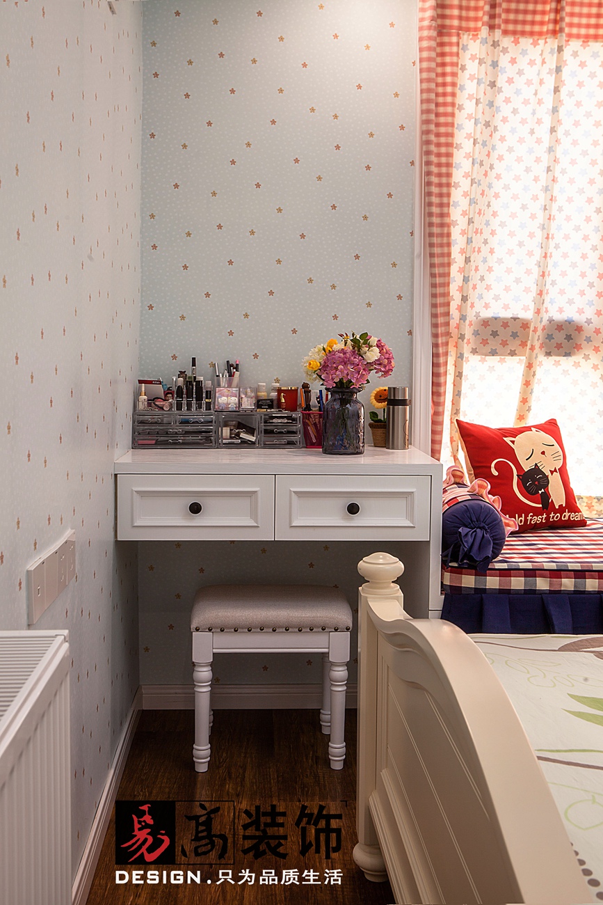 96 平米美式三室两厅，易高装饰打造不一样的空间-17