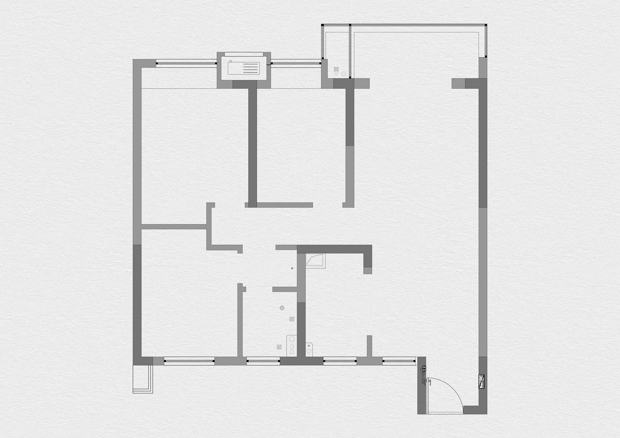 留白·私宅 ｜墨影｜丨留白屿下空间建筑-43