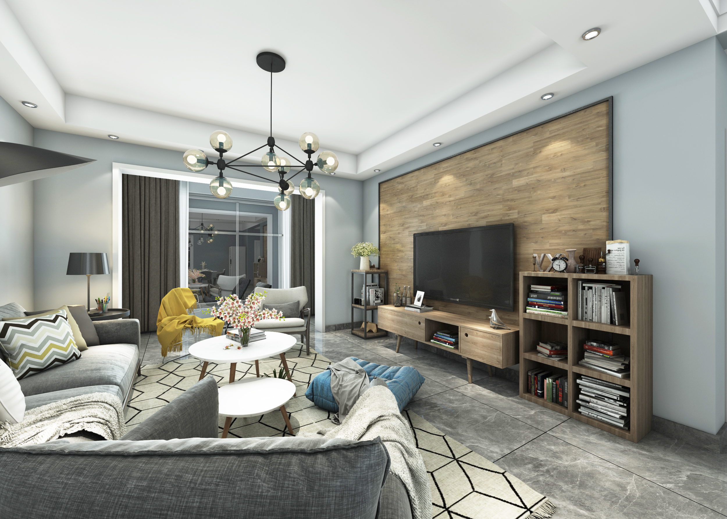 昆明装修公司恒阁装饰|68平简约风小户型二居室，紧凑实用还很好看-0