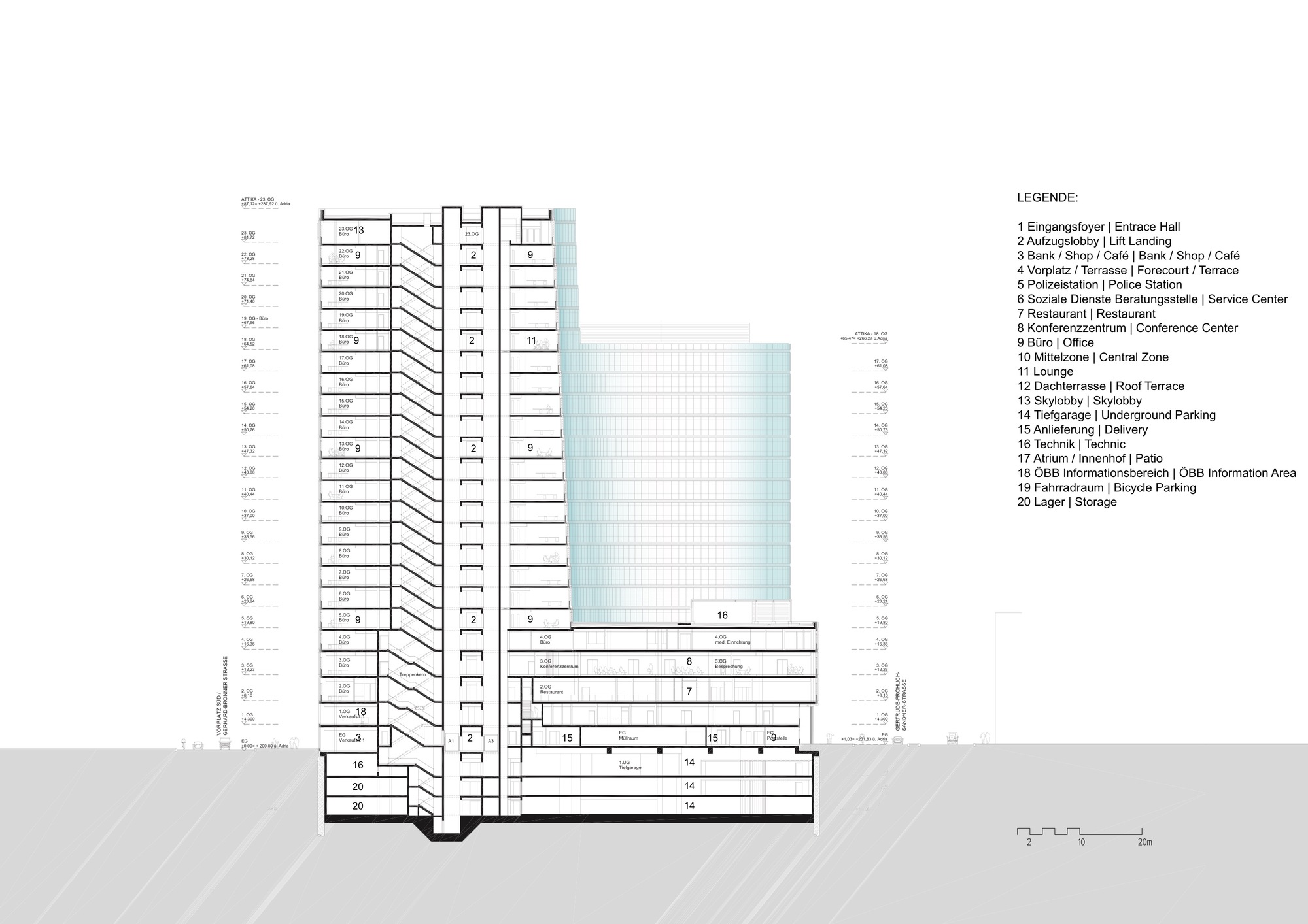 维也纳ÖBB 总部，现代高效绿色办公建筑-8