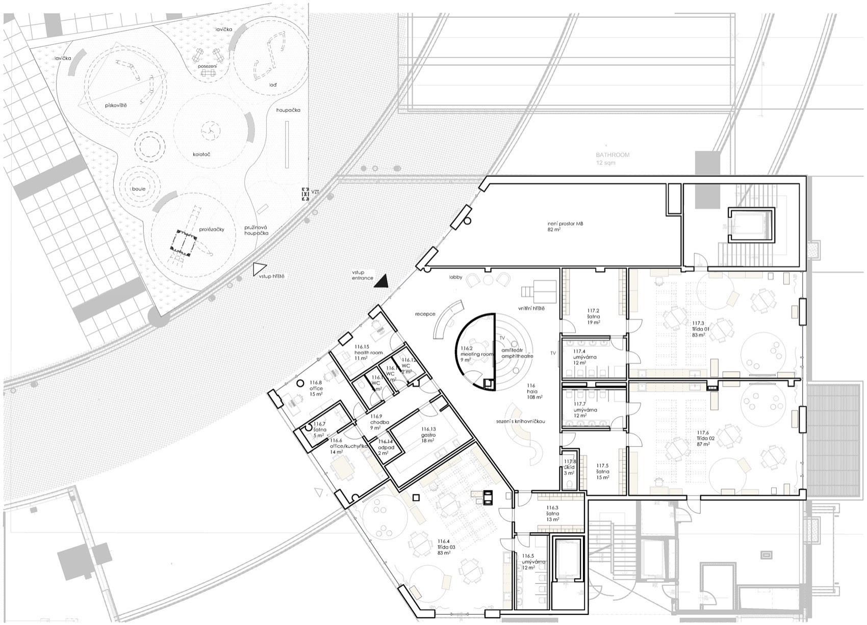 捷克Maple Bear学校室内设计（含奥洛穆茨幼儿园,布尔诺小学）丨捷克奥洛穆茨丨SOA architekti-51