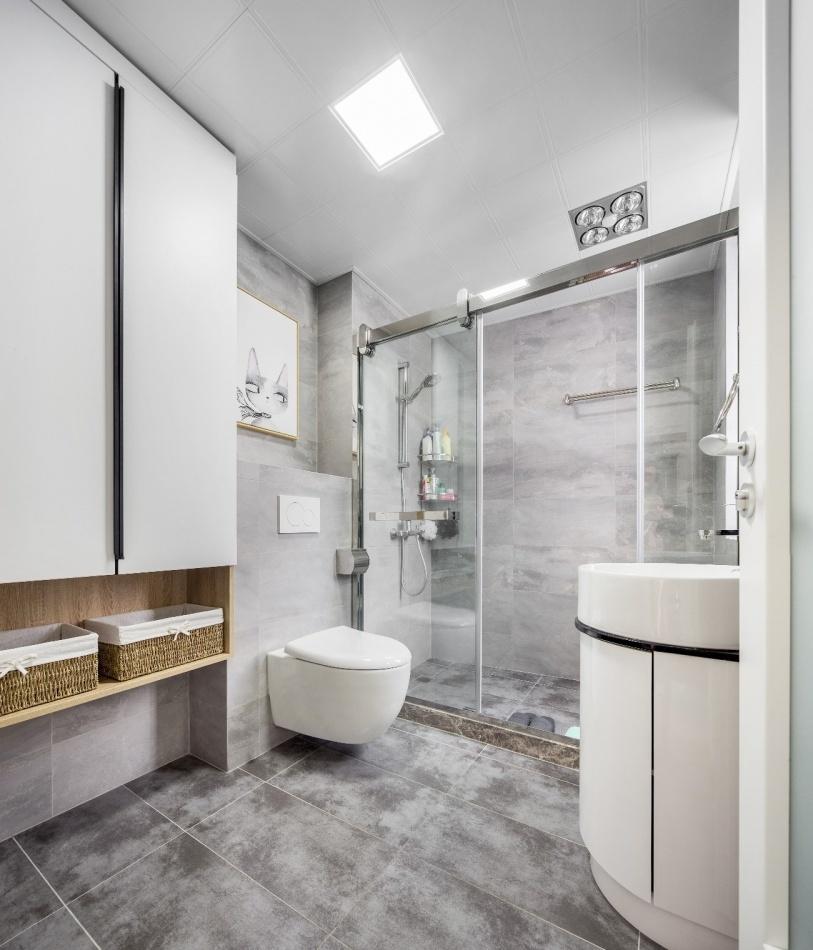 简约原木灰调,开放式厨房与绿植打造宜居空间-32