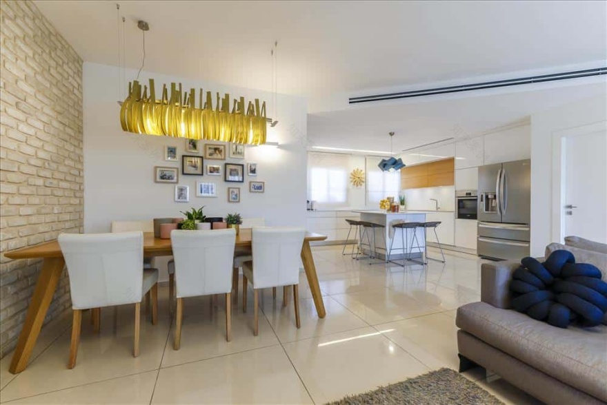 拉马特甘6居室阁楼室内设计丨博坦斯基室内设计与建筑事务所(由什洛米·博坦斯基创办和管理)-7