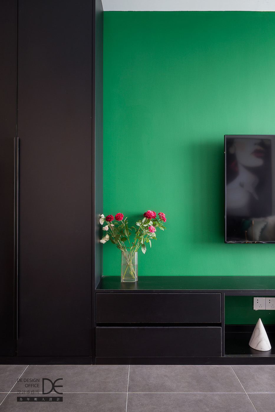 绿色轻奢,复古怀旧的精致空间-31