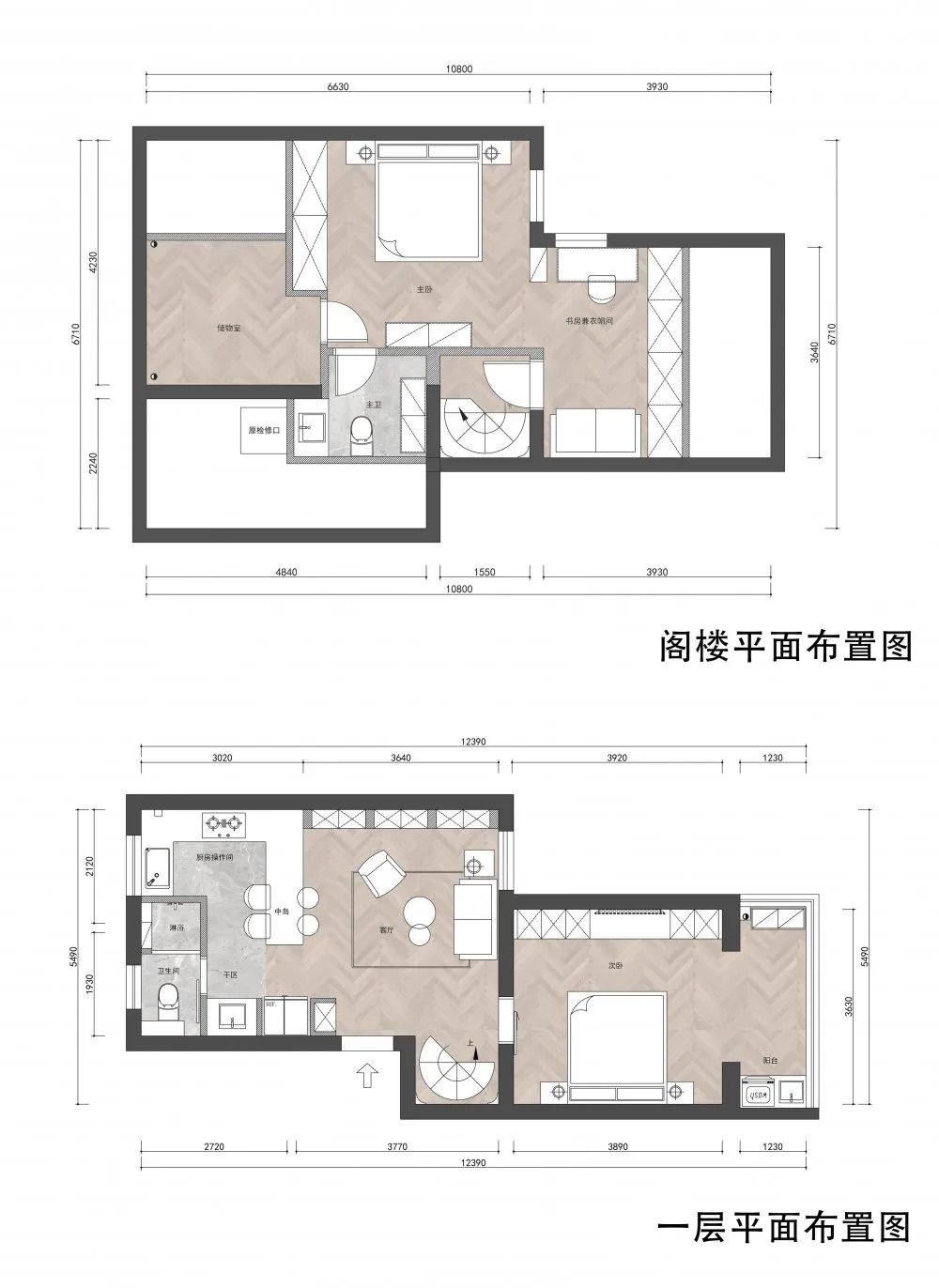 4 米挑高老房变身，60 平变 80 平，美式休闲宜居空间-18