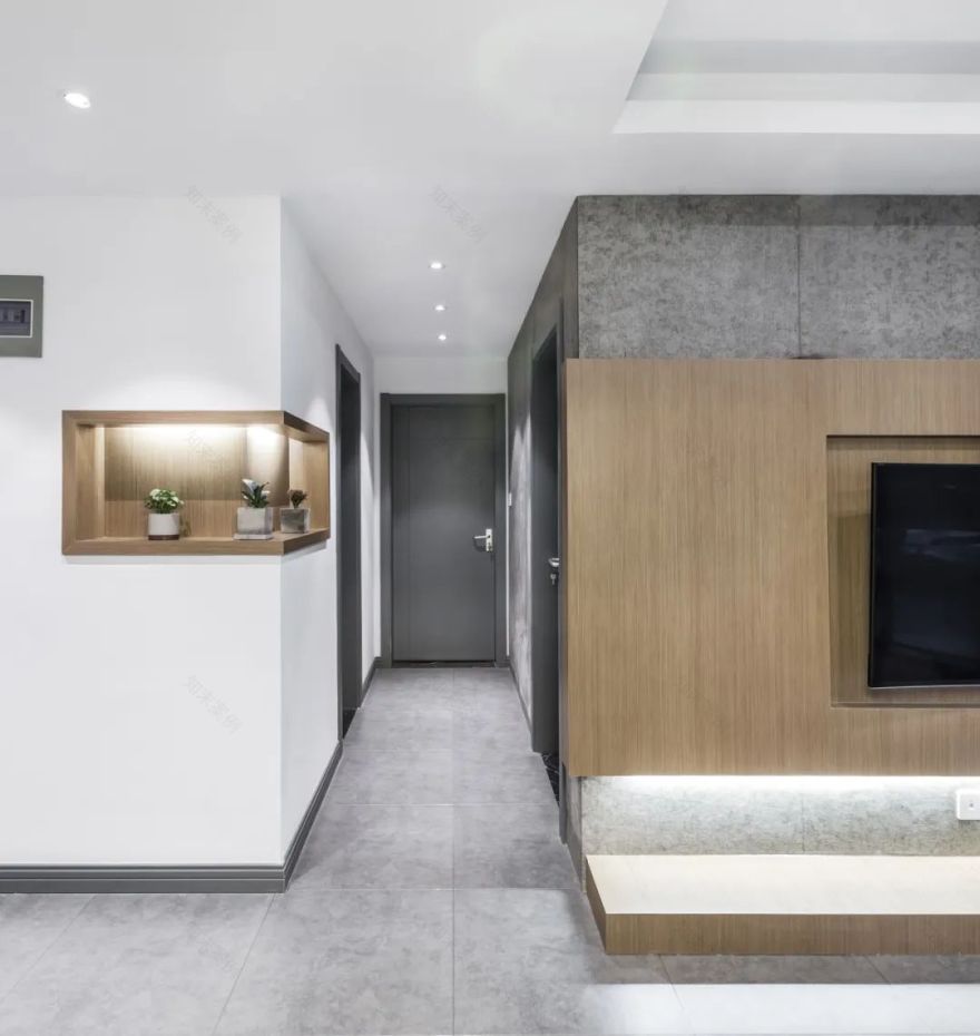 客厅电视背景墙藏线技巧,打造整洁美观空间-36