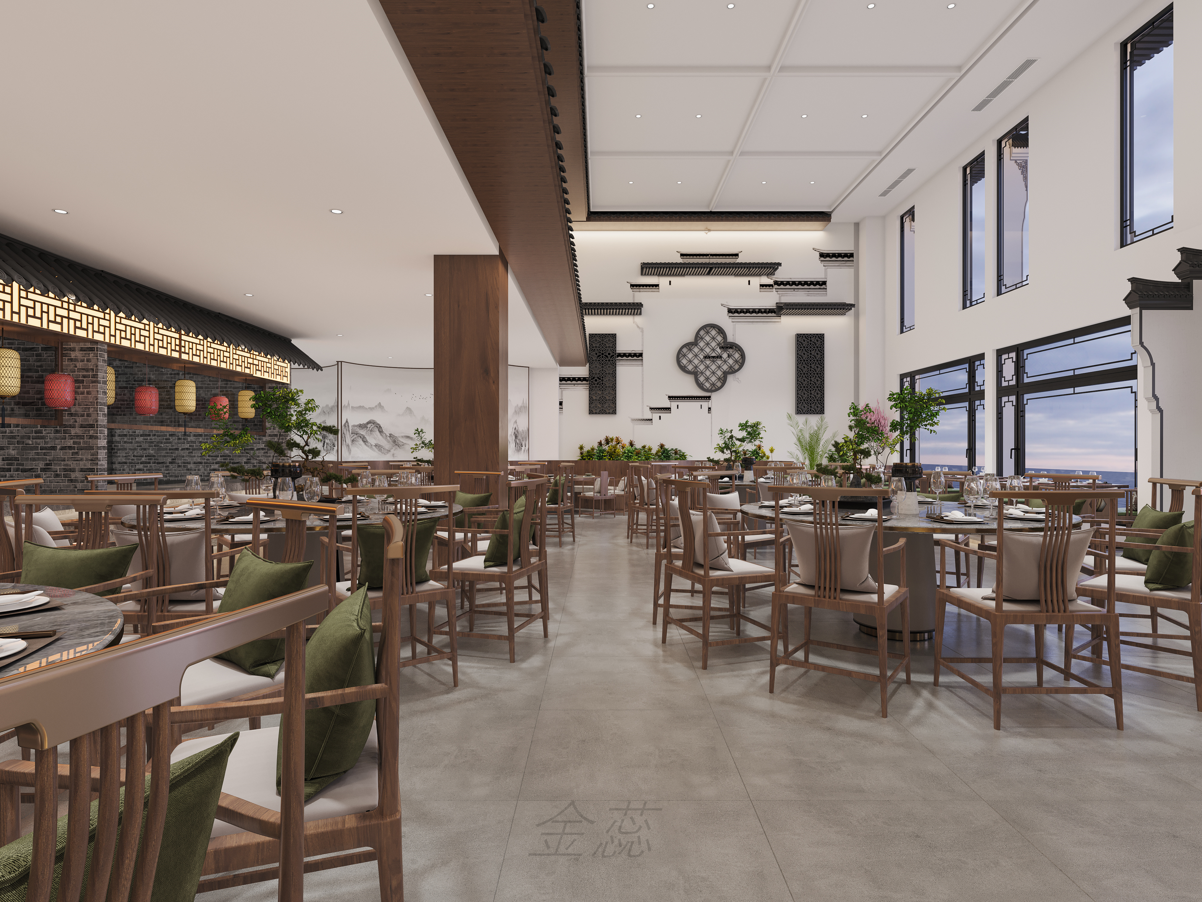 徽派餐厅——徽派古风又不失亲切感！-1