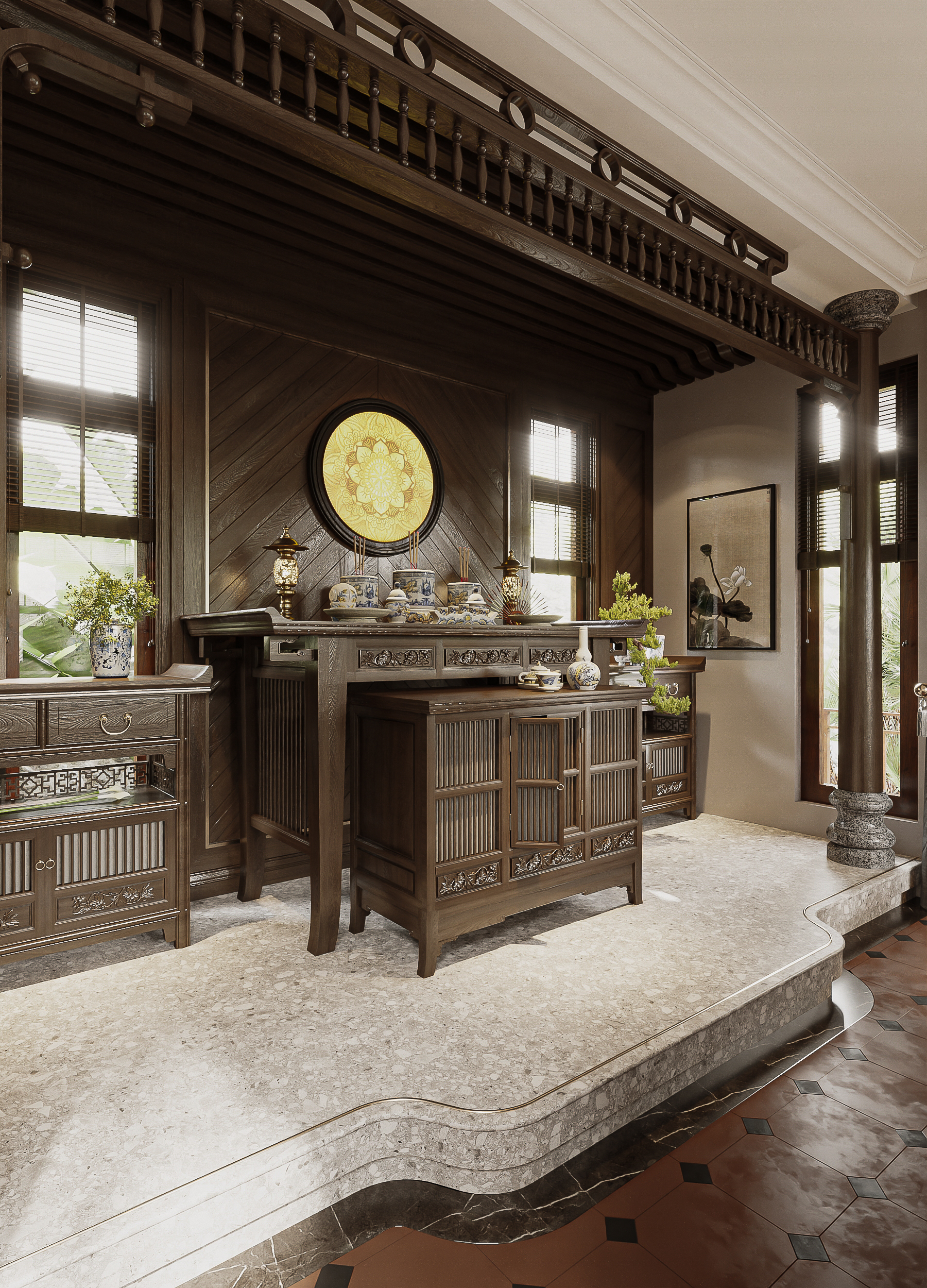 客厅 松泰别墅丨越南-20