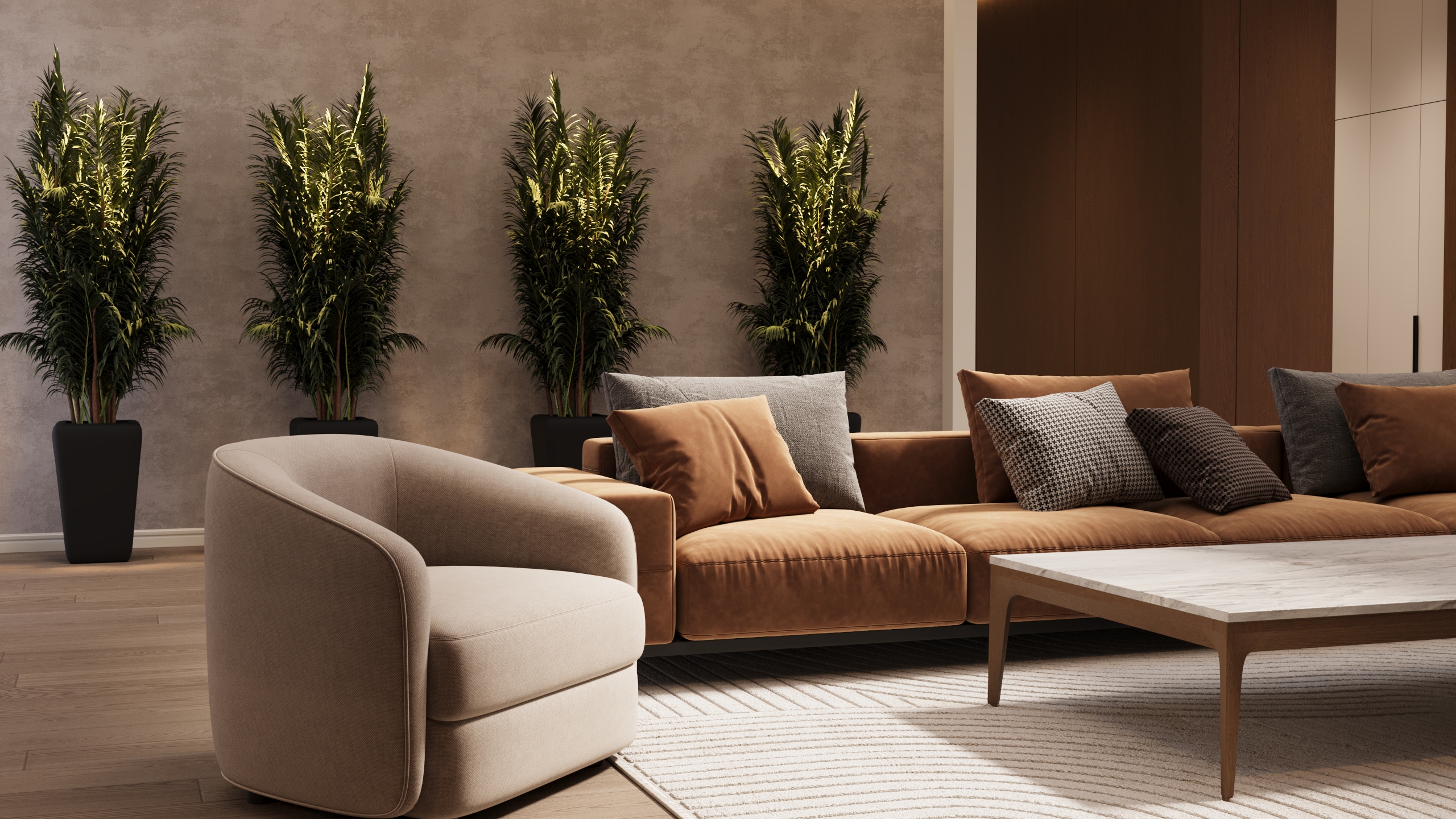Modern Living with Warm Accents-1