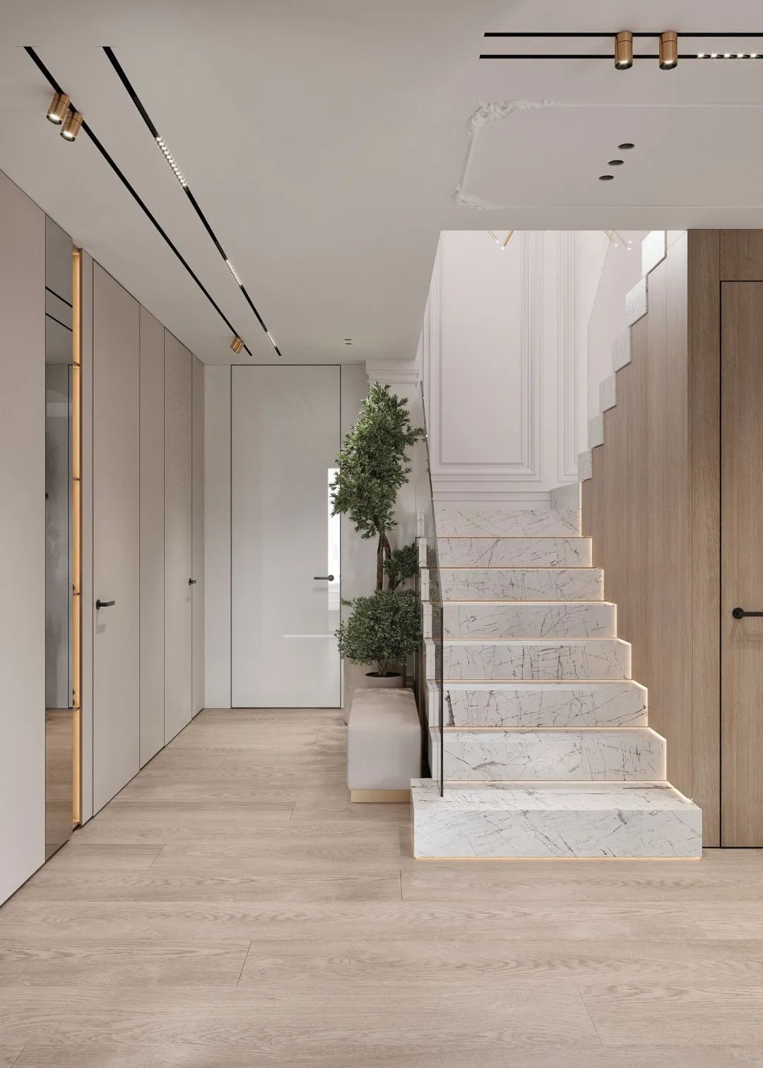 巴塞罗那现代轻法式住宅丨西班牙巴塞罗那丨Alex Tolkachev-20