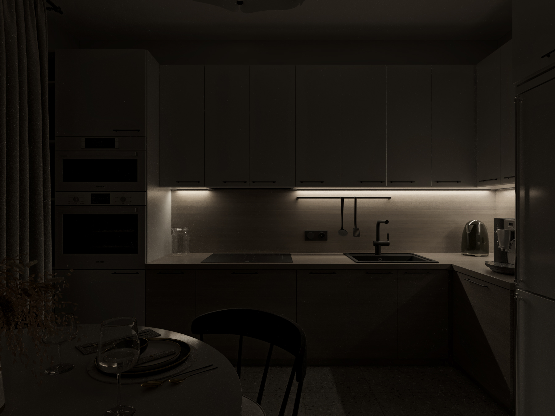 Interior design of apartment project 39m2 for rent.-16