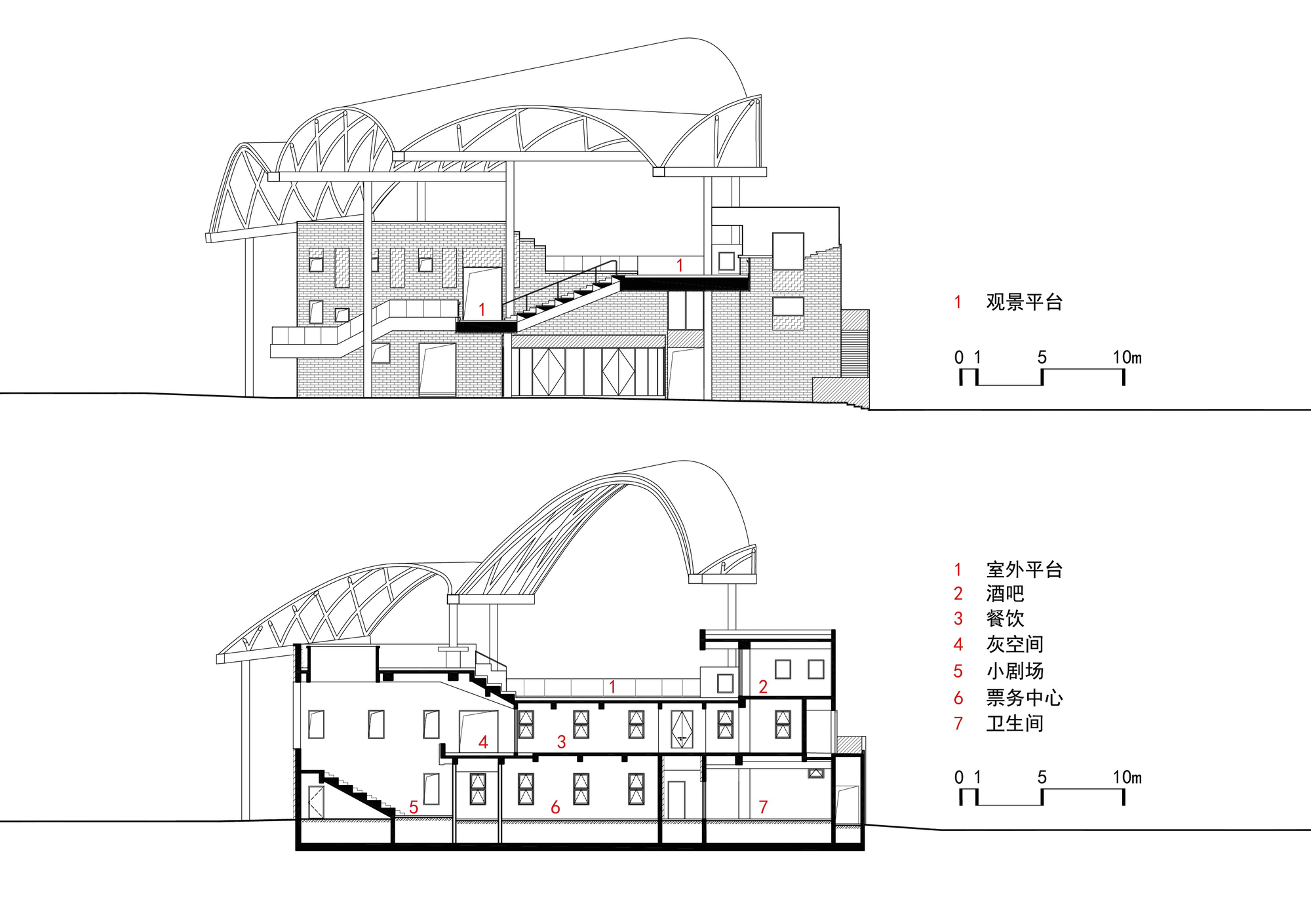 Yueyang Hualinggang Pier Tourist Center / WANG HUI | URBANUS-30