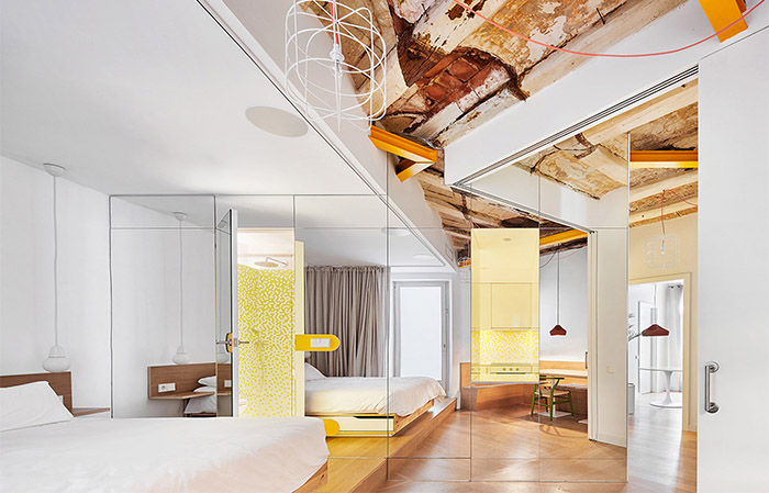 老建筑改造——巴塞罗那Parlament19 公寓  Miel Arquitectos-0