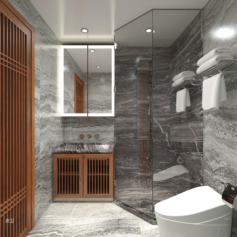 200 平米现代中式入住家装-70