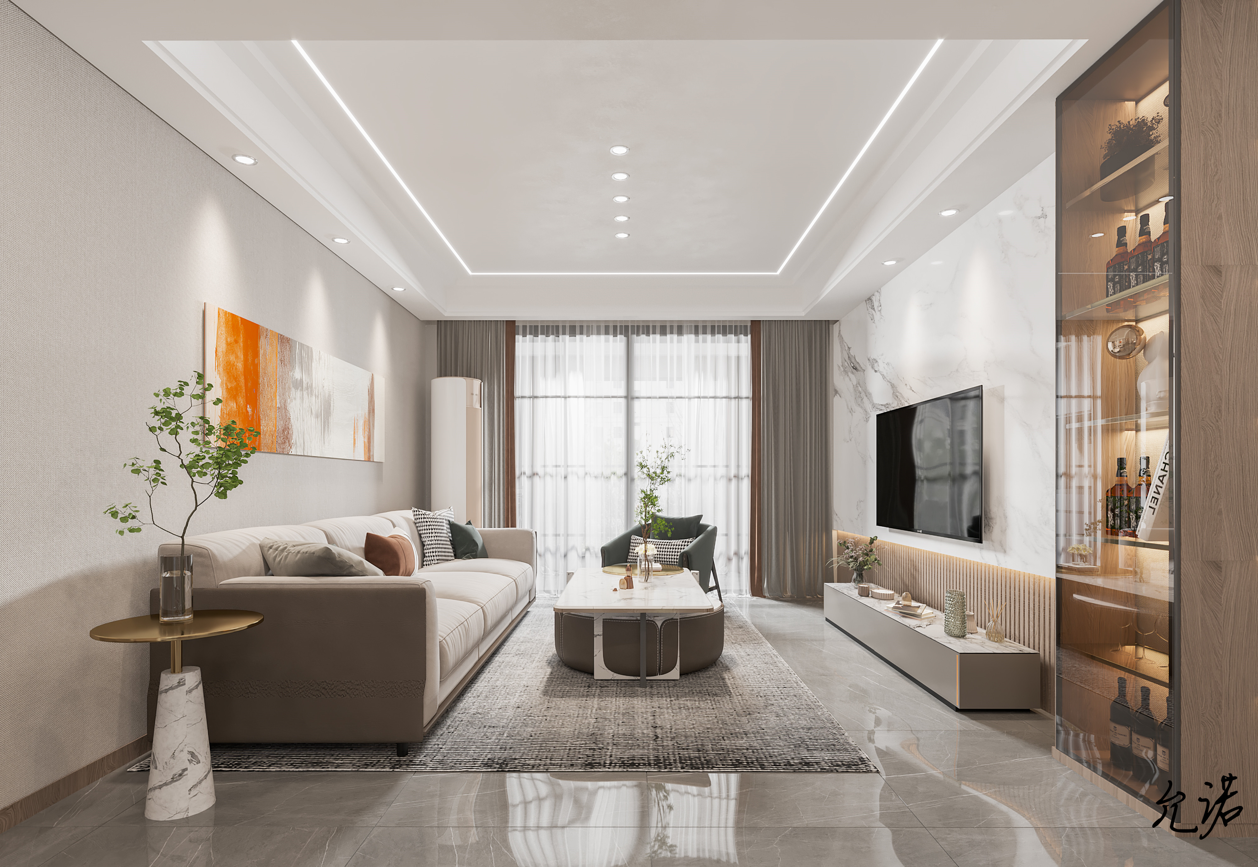 简约舒适的现代家居设计丨星夜设计表现-5