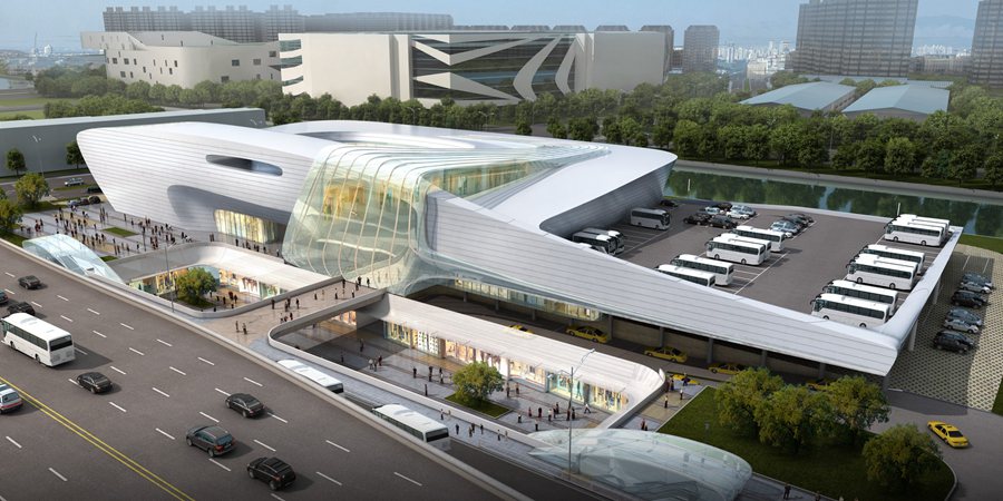 宁波市鄞州南部商务区门户区设计方案丨中国宁波丨amphibianArc,合作方为宁波鄞州建筑设计院-19