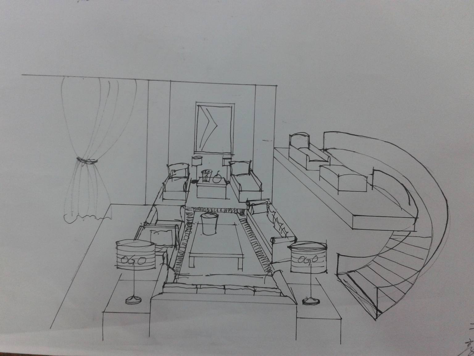 WYD+无影——几年前在特训营的手绘线稿空间-19