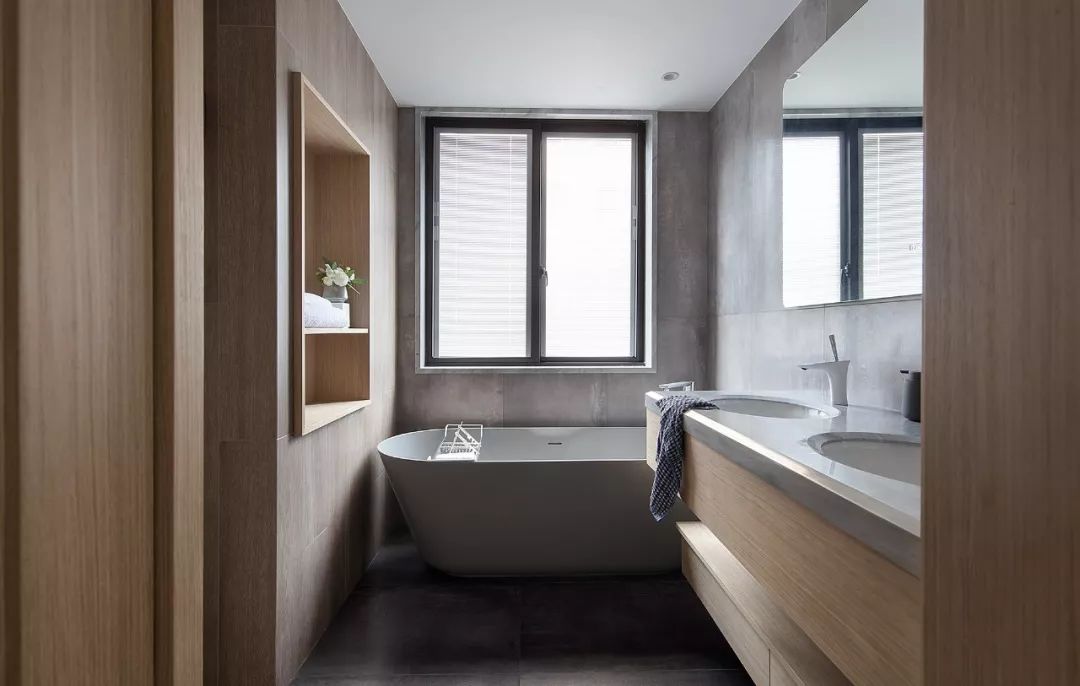 145㎡清新原木公寓，几何线条打造通透空间-58