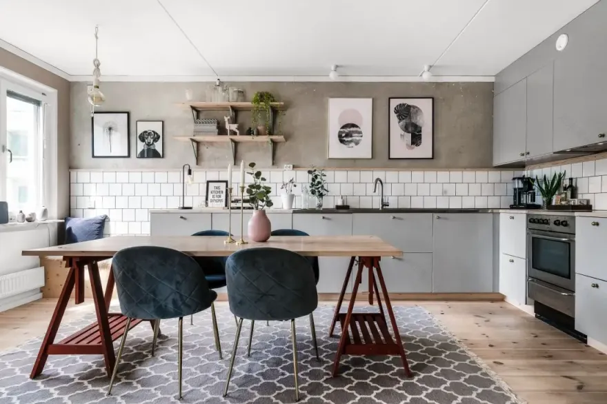 绿色阳台家庭公寓的现代魅力设计-1