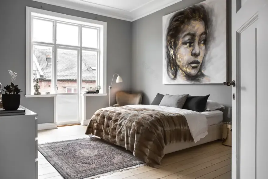 203 平米黑色经典公寓,摩洛哥地毯与潘顿椅的时尚碰撞-13