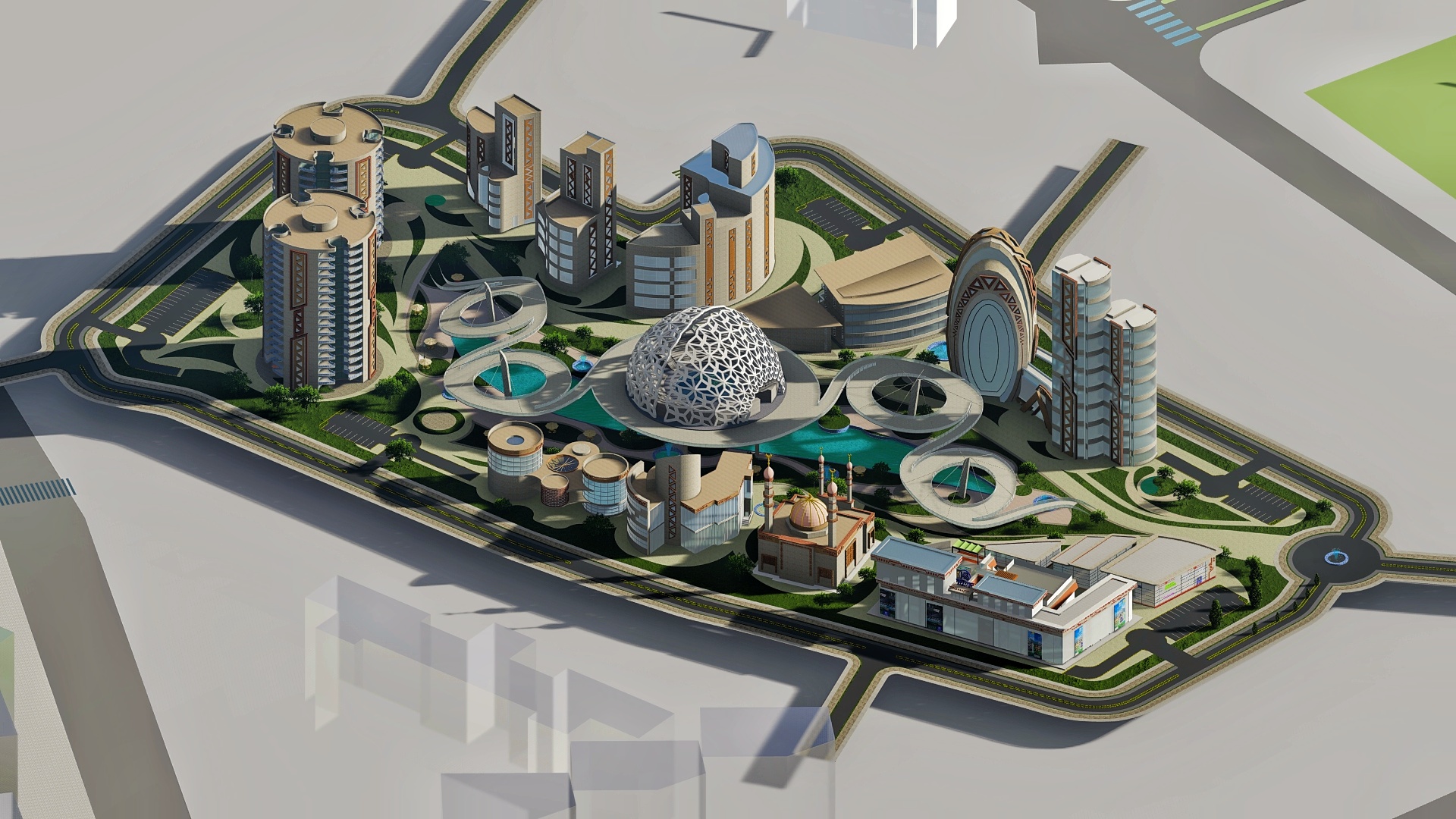 مشروع تصميم منطقة حضرية-9