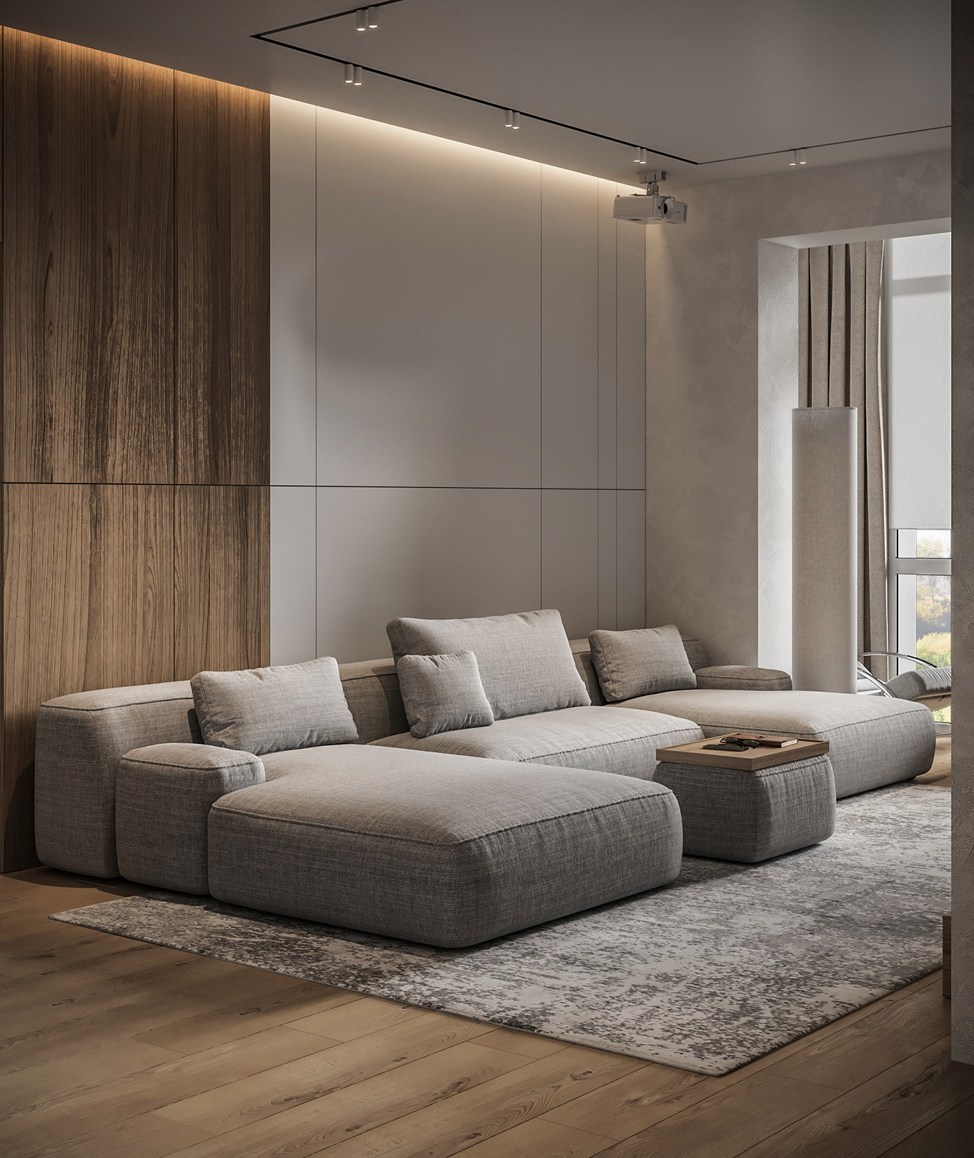 乌克兰75㎡小空间住宅设计-0