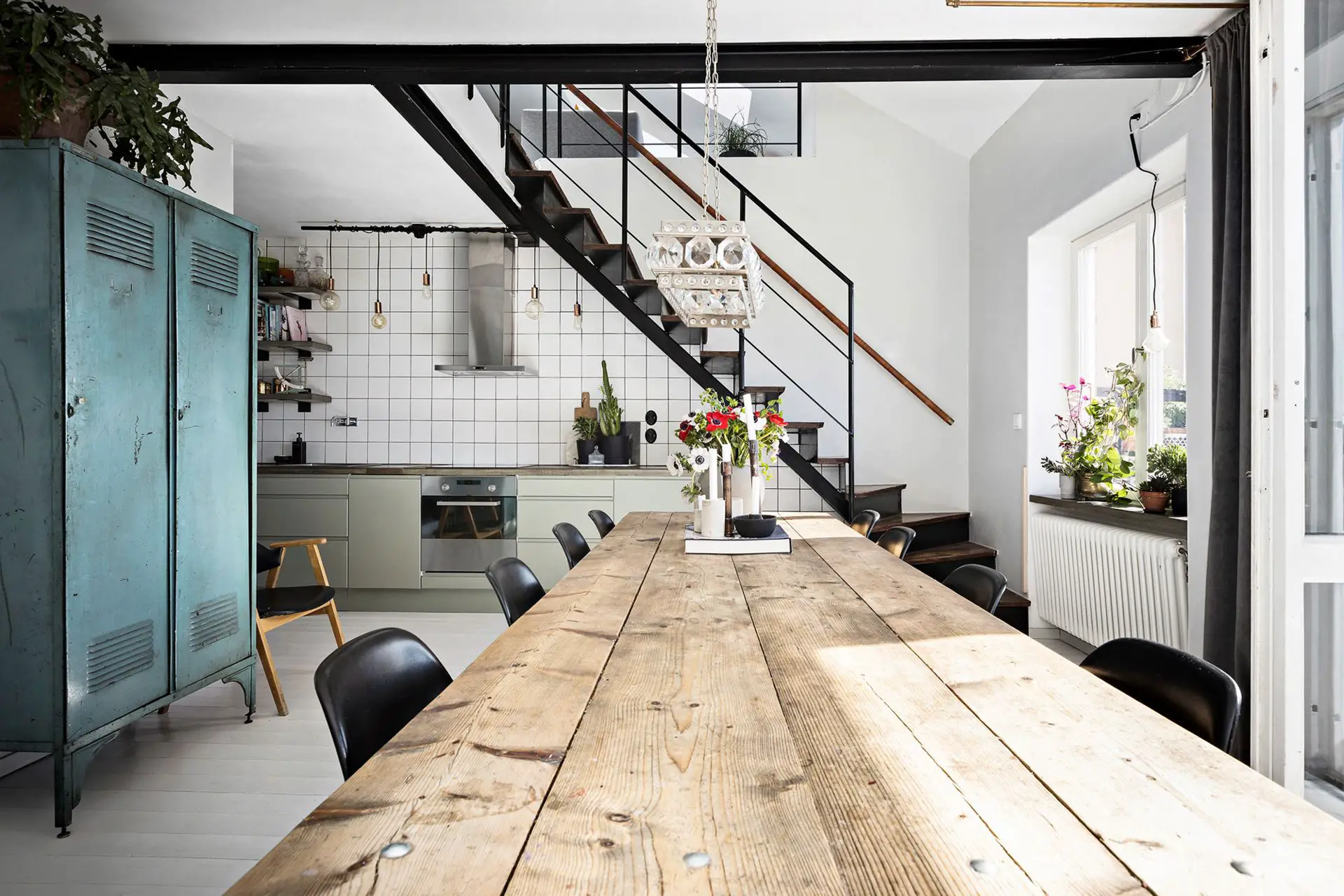 瑞典 50 年代建筑的工业风格 loft 公寓改造-3