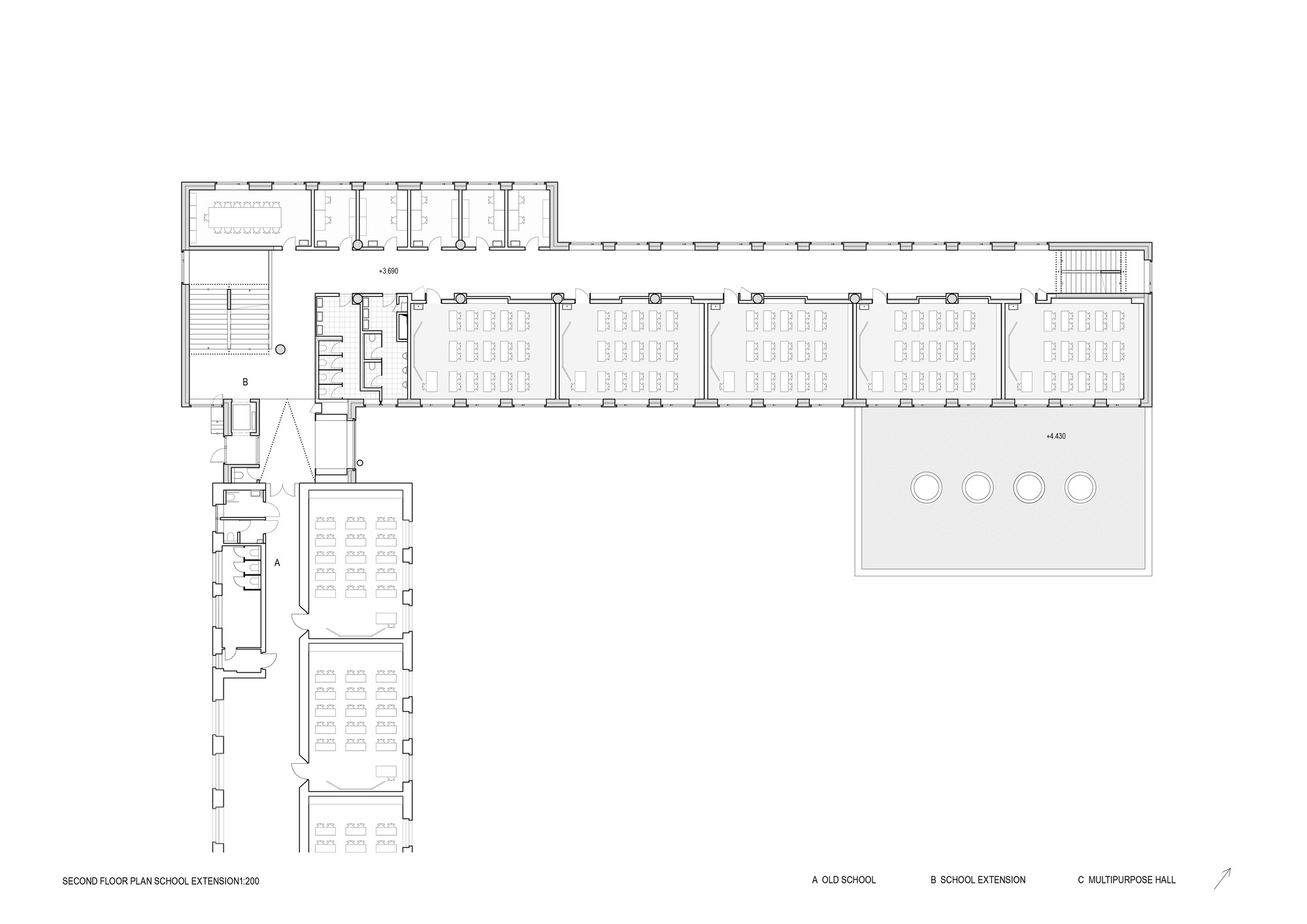 小学扩建  新学校亭阁与多功能厅丨斯洛伐克丨Bakyta architekti-71