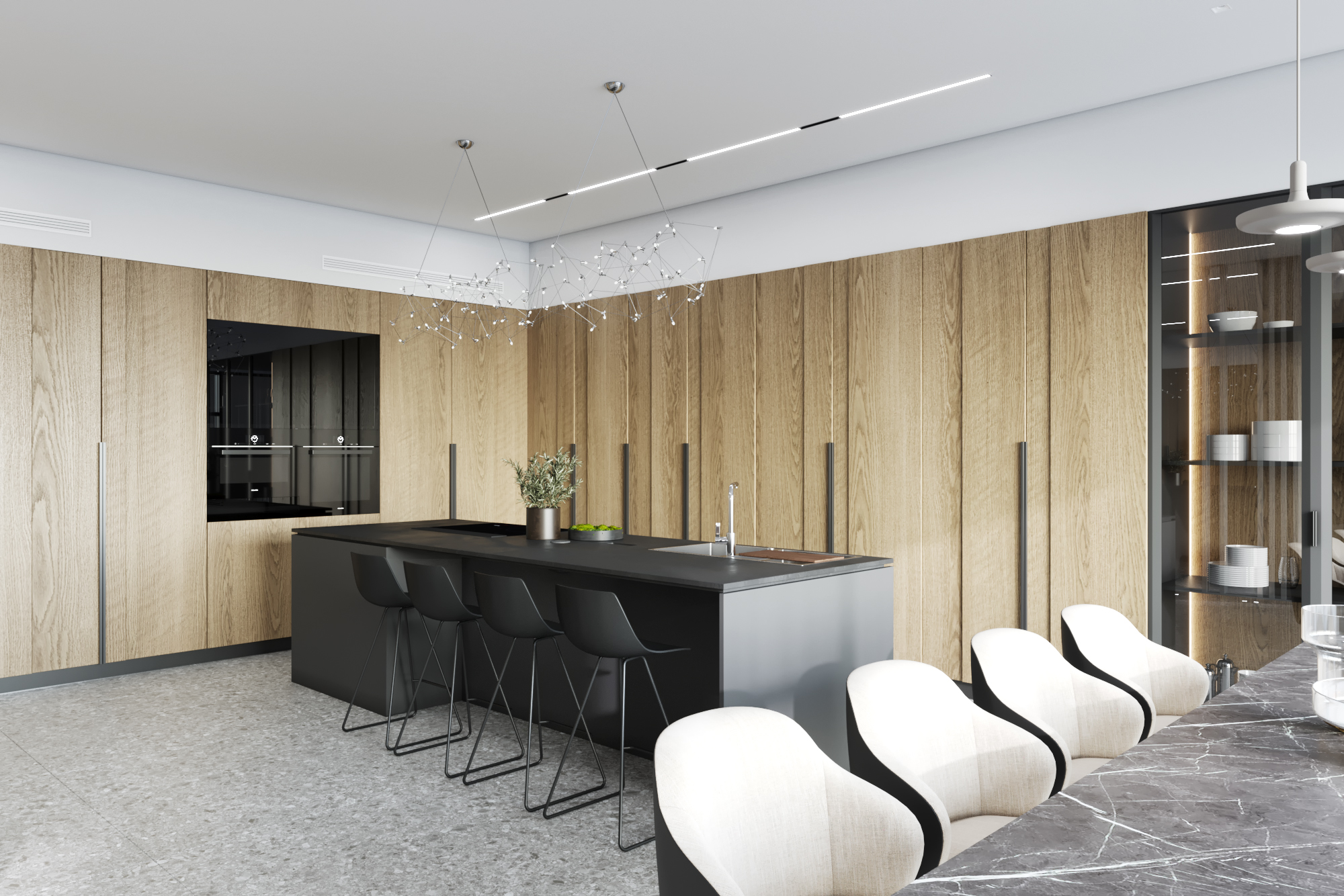 The interior of the house on the waterfront-8