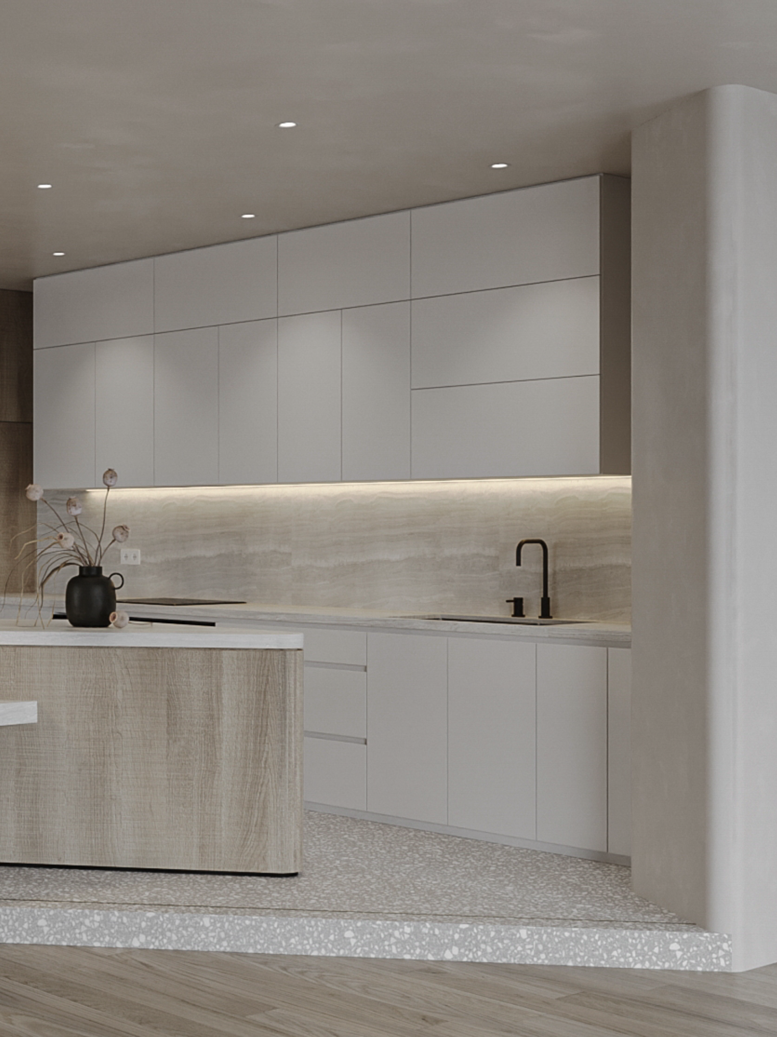 160㎡ 现代侘寂风 越住越高级的家-9