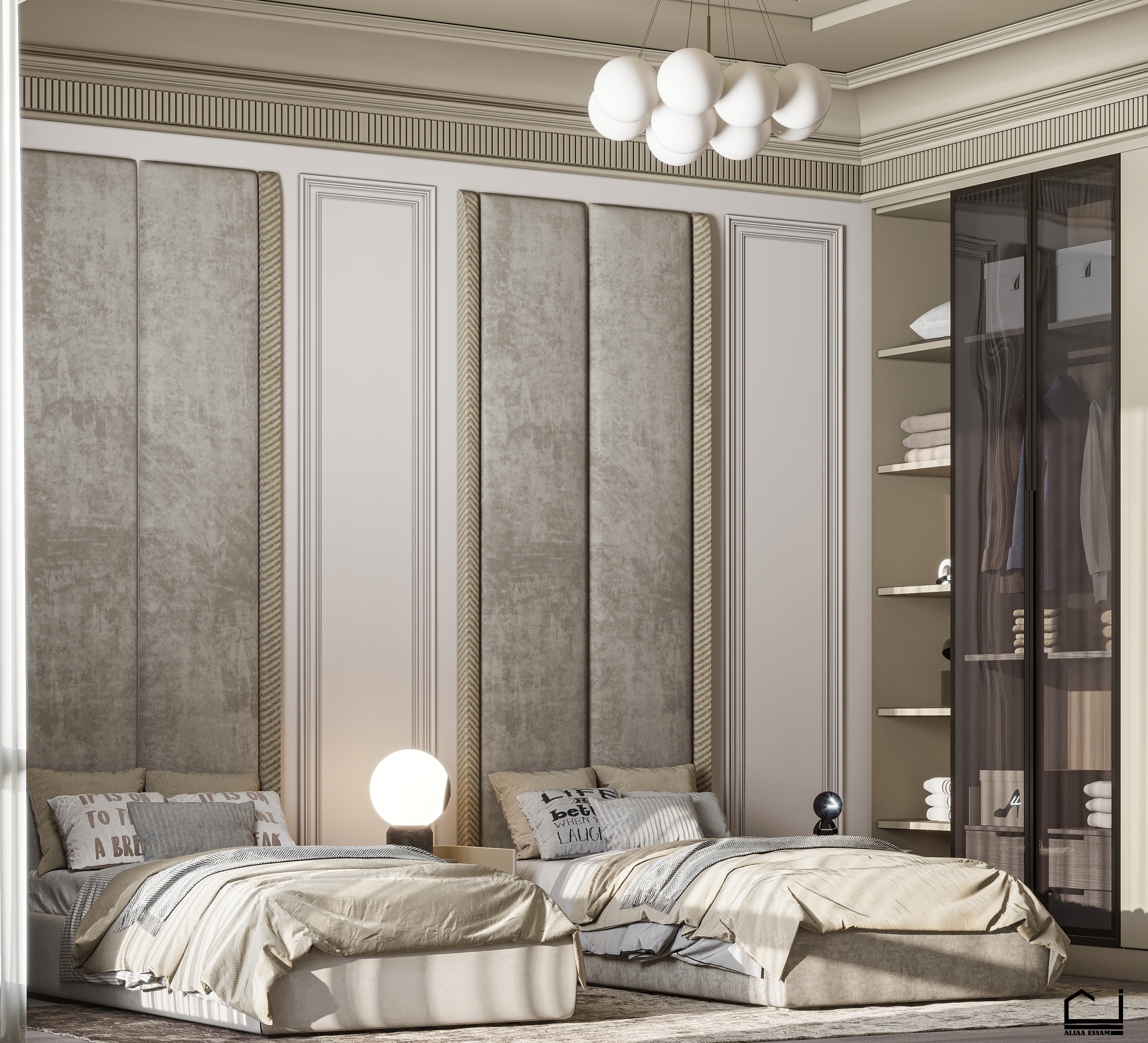 双人卧室丨阿联酋丨Aliaa Essam-13