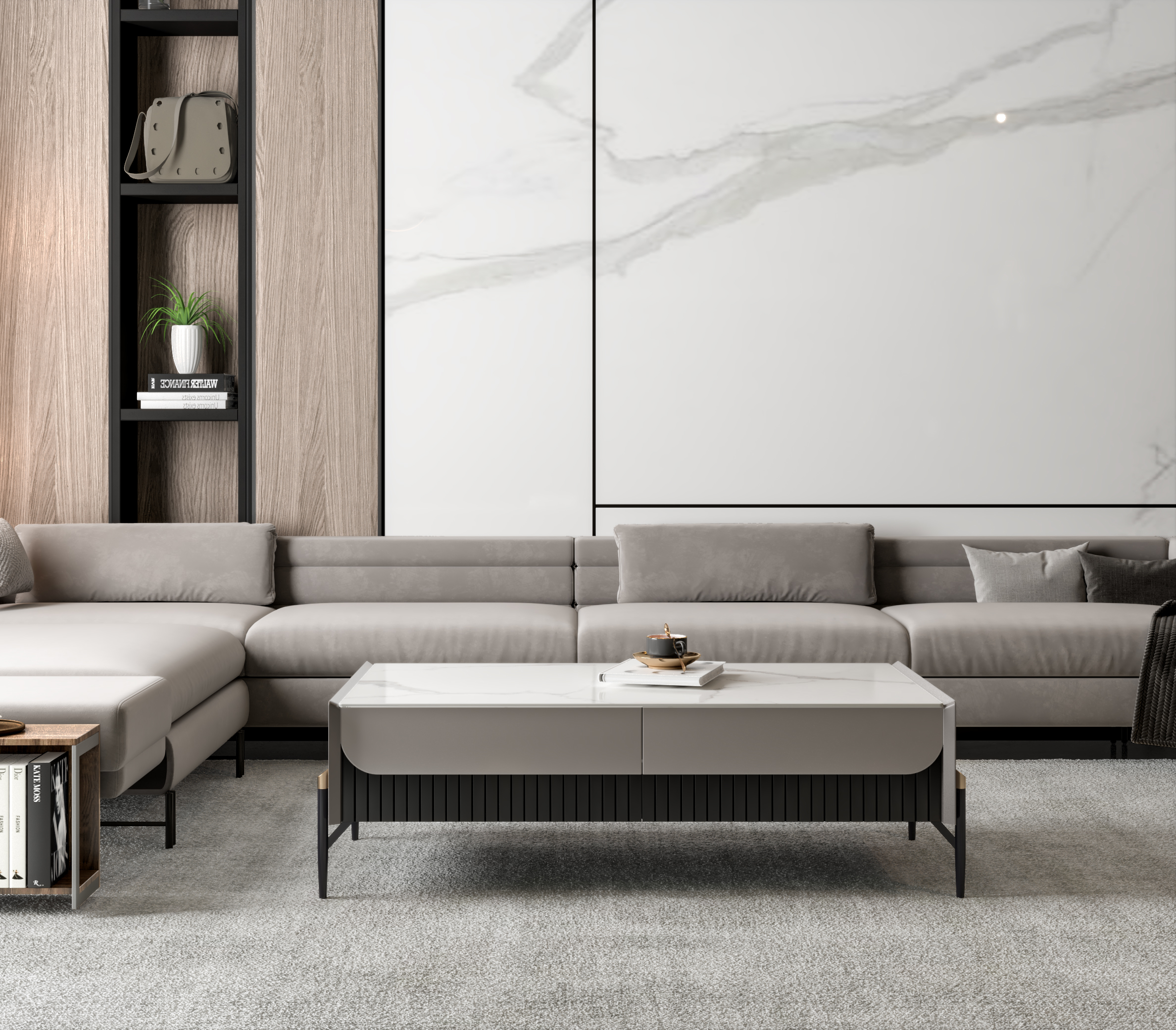 钢琴电视柜茶几表现-4