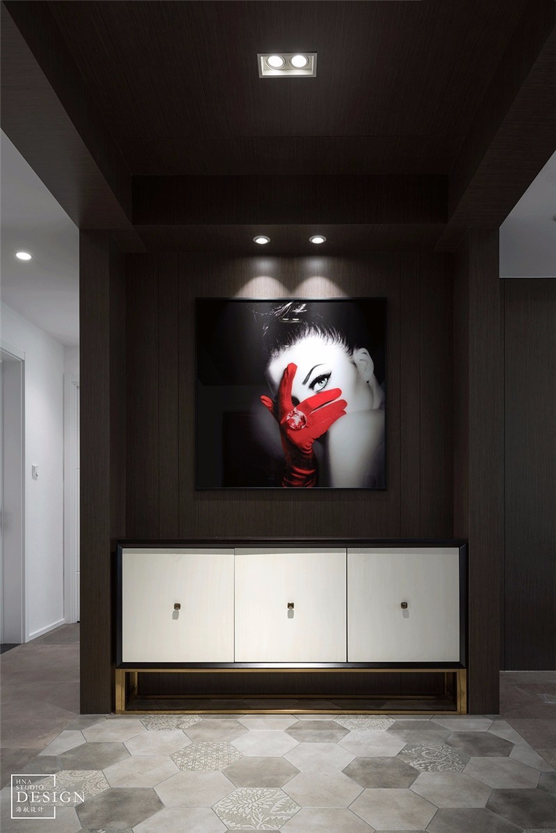 170㎡随性自在的黑白简约住宅 海航设计-1