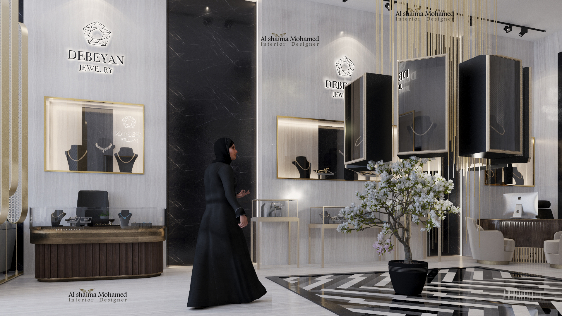 DEBEYAN 珠宝店设计丨沙特阿拉伯丨Al shayma Mohamed Ahmed-9