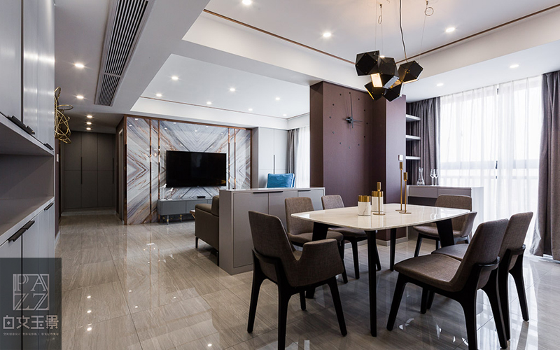 风华——139㎡后现代与港式的碰撞  白文玉景设计-2