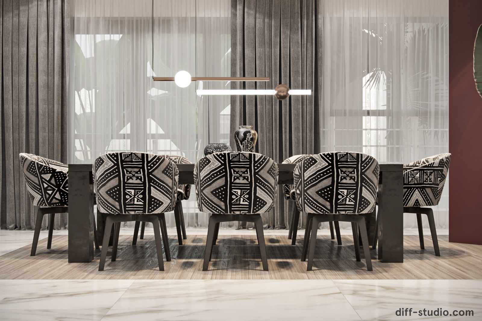 传统与现代对话，卢旺达私人别墅  Diff.Studio-7