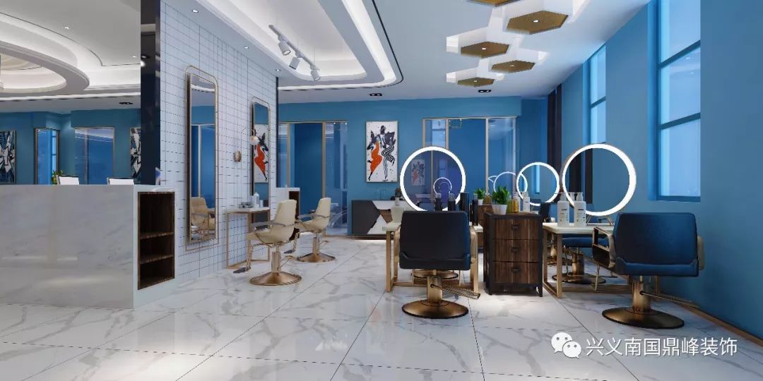 南国鼎峰装饰打造高端大气肤造型会所，现代简约风格瞩目-19