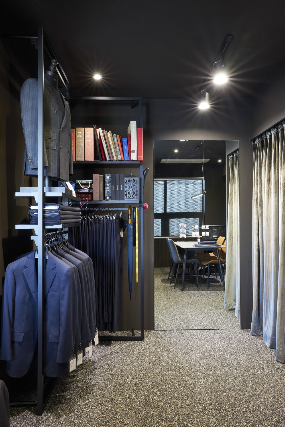 25 平现代男装店，极简黑白色调的魅力-11