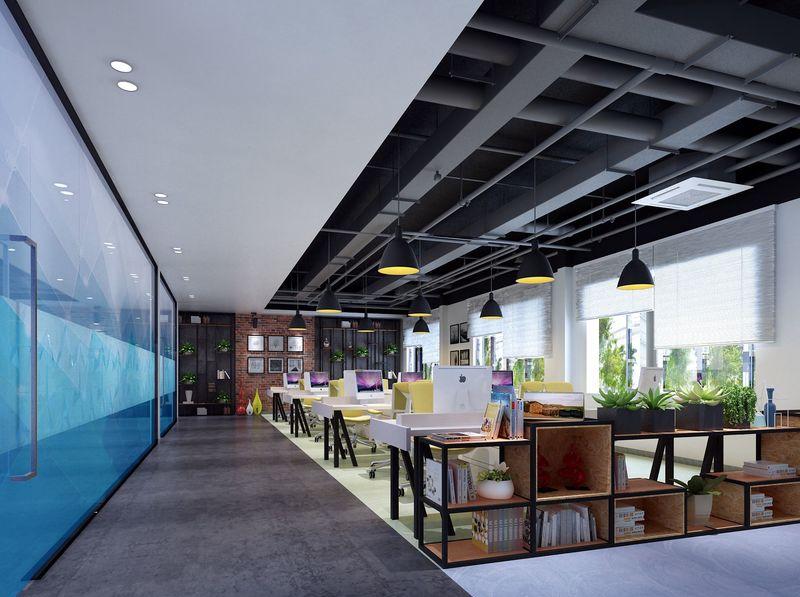 美智电子办公室现代科技风设计-4