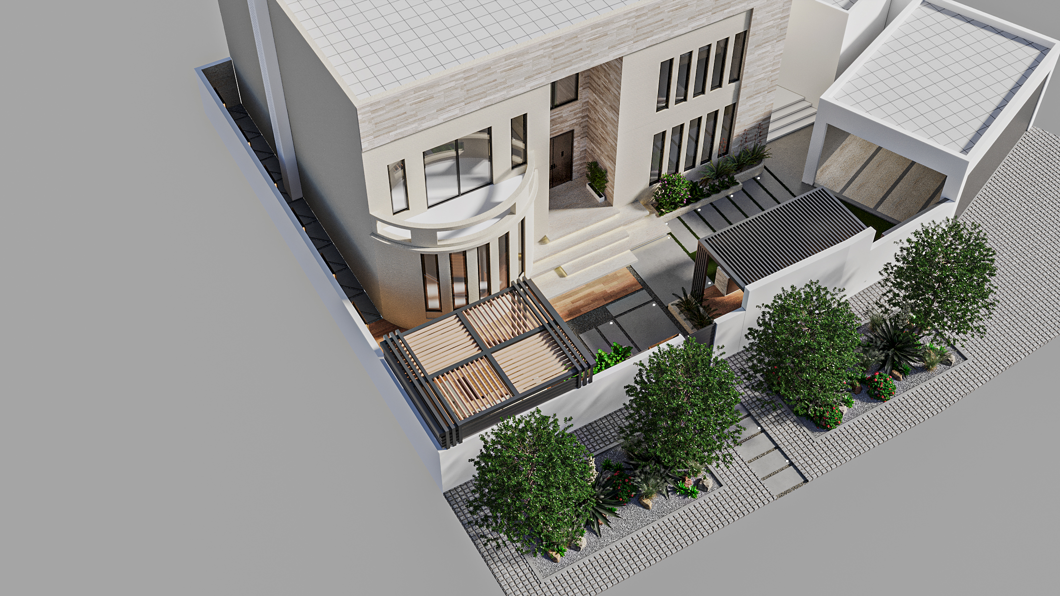 250 sqm area landscape design-5