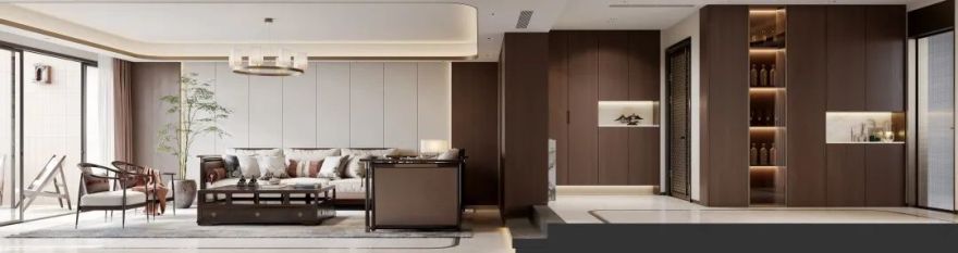 现代 206㎡熙园新中式风住宅丨中国-13