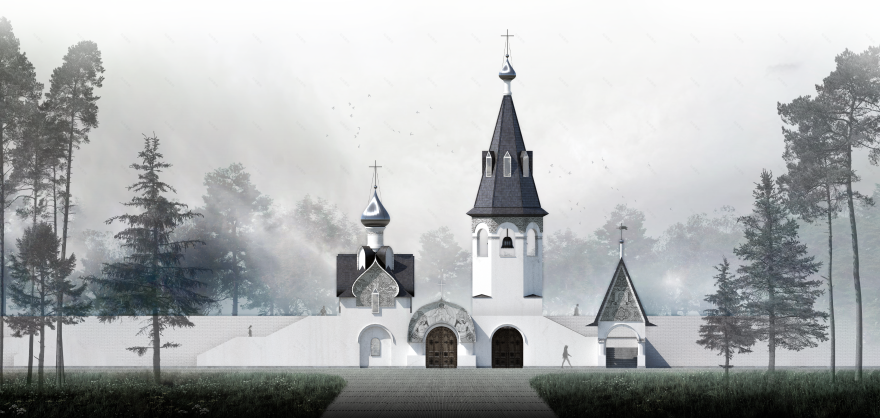 前基列耶沃庄园东正教小教堂建设及领地改善项目丨俄罗斯莫斯科丨莫斯科建筑学院“教堂建筑”教研室-1