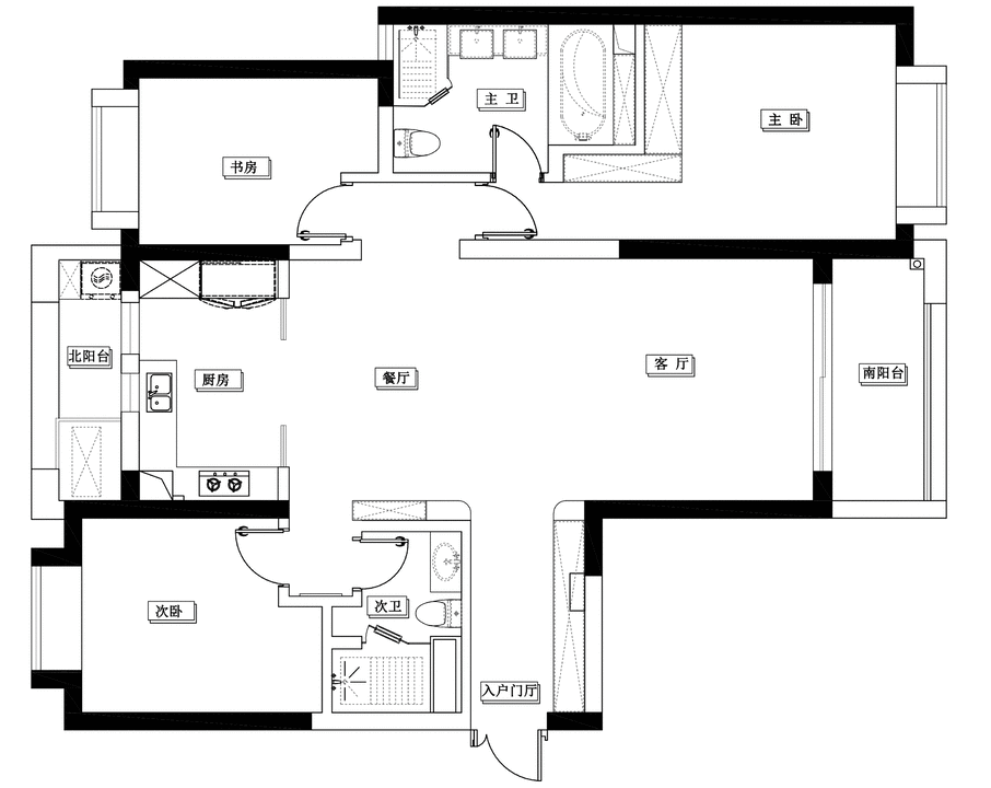 上海黄浦150㎡大平层设计丨中国上海丨由舍空间设计-7