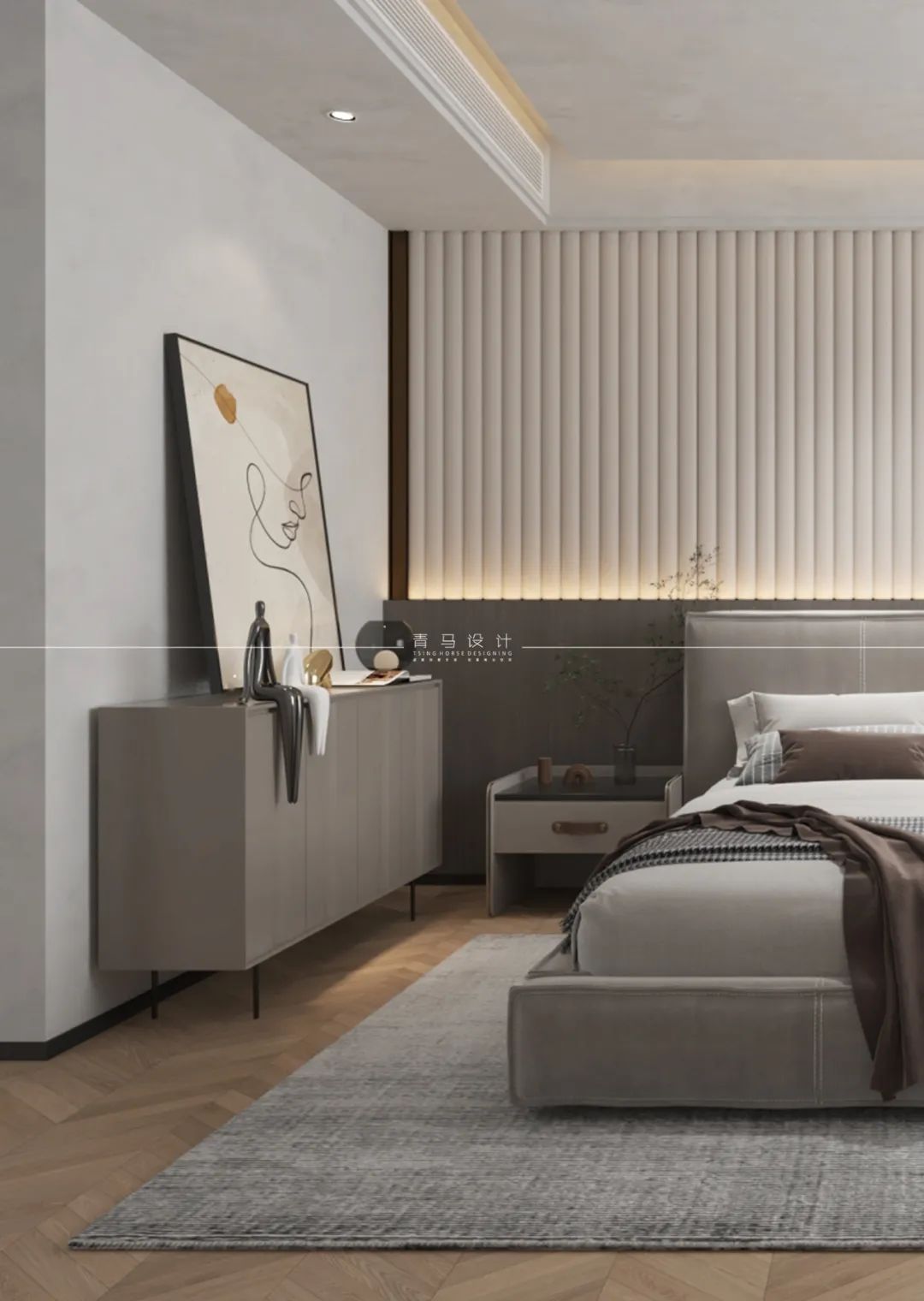 世园大公馆现代简约顶跃设计丨中国西安丨青马别墅设计-59