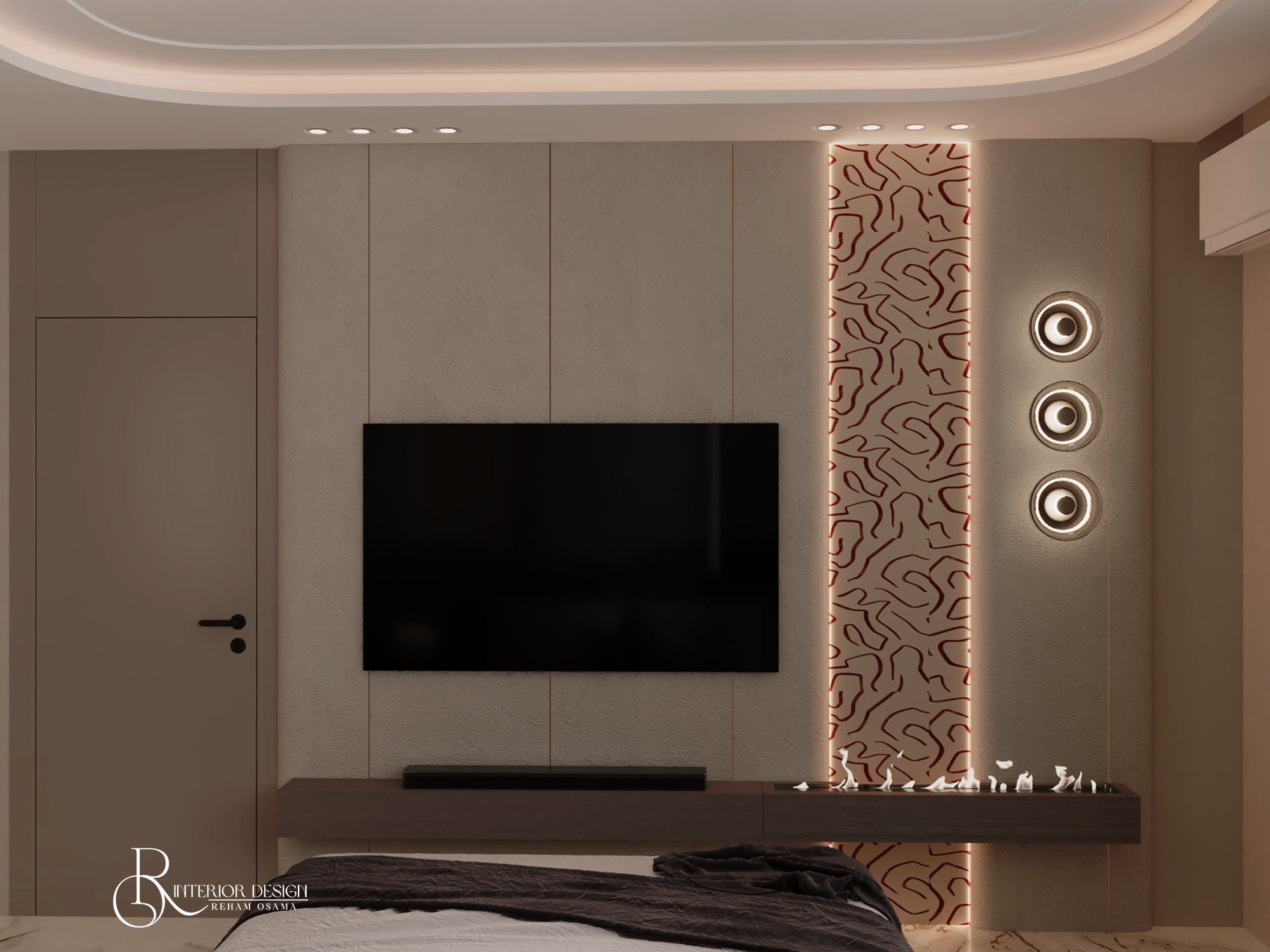 MODERN ARTISTIC BEDROOM（现代艺术卧室）丨埃及丨REHAM OSAMA-16